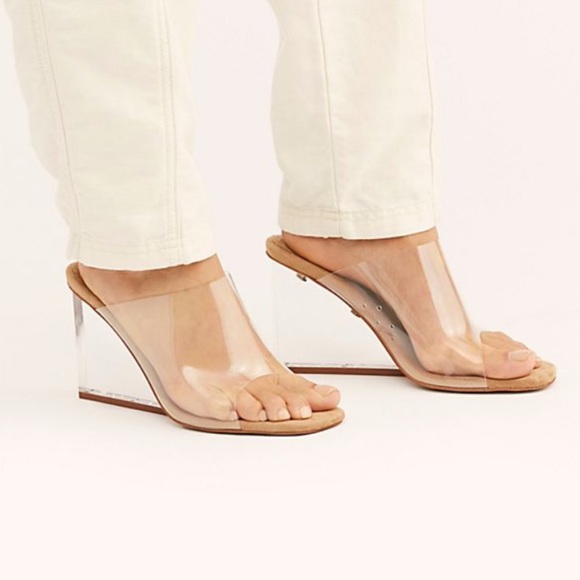jeffrey campbell acetate wedge slides